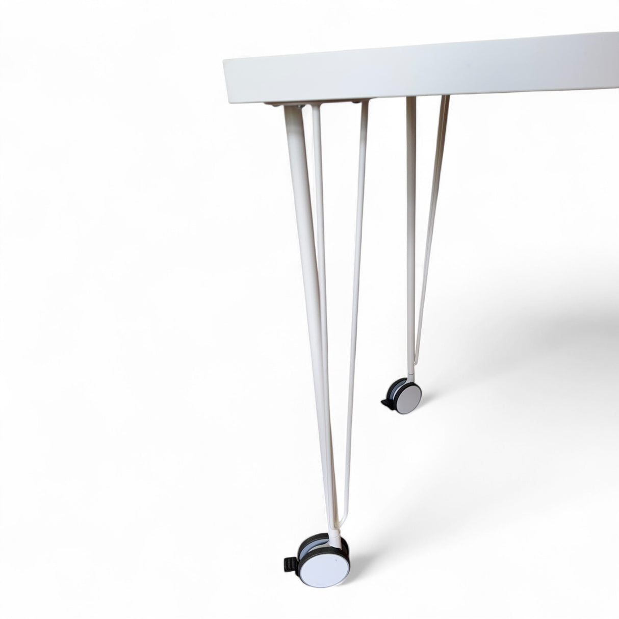 IKEA Linnmon Skrivebord på Hjul (Hvit)