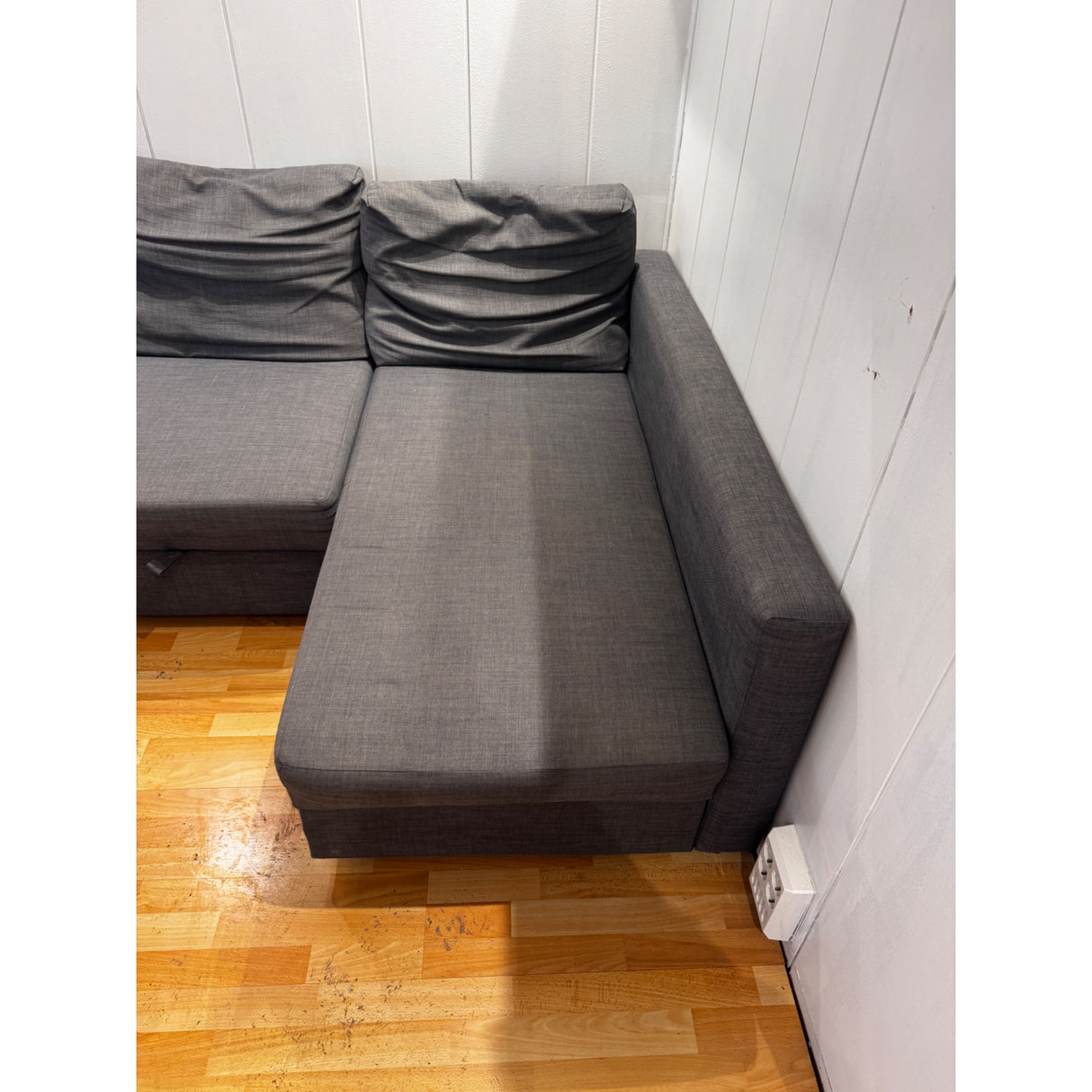 Sovesofa Ikea Friheten med Oppbevaring Vendbar Grå 230cm