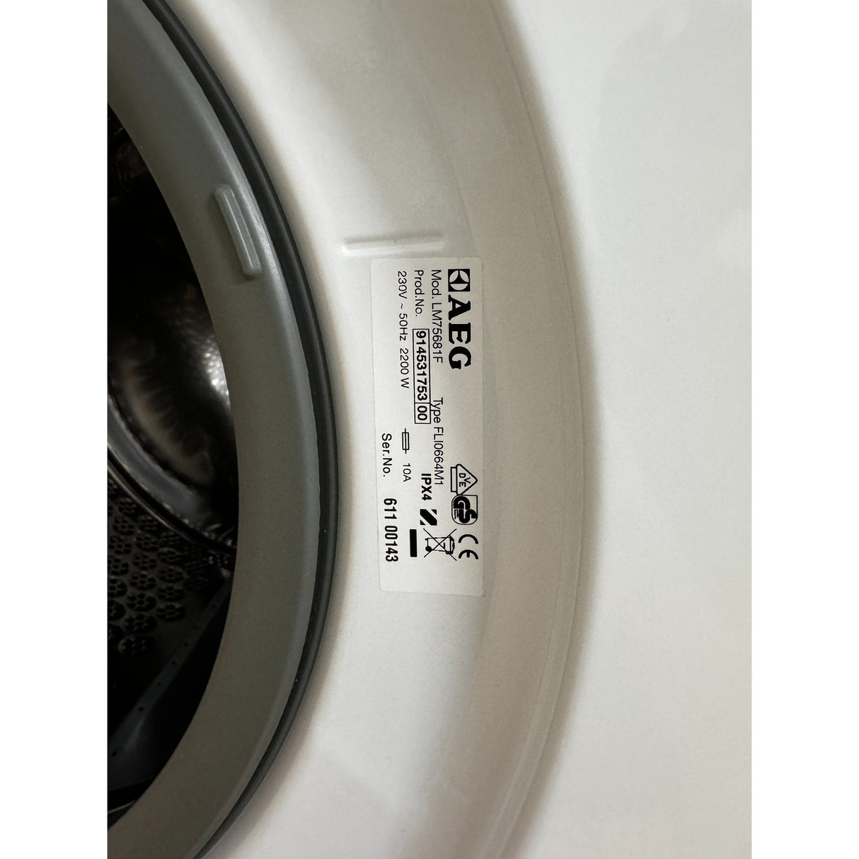 Frontmatet vaskemaskin AEG 8kg Energiklasse A+++ hvit