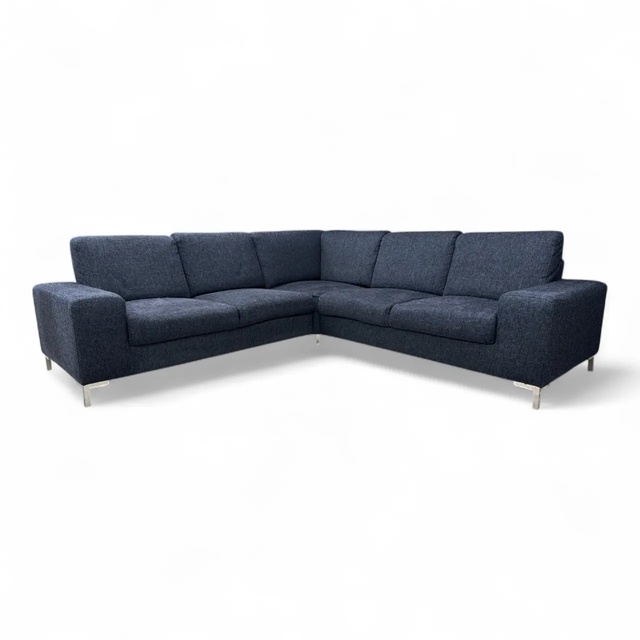 Nyrenset Hjørnesofa svart