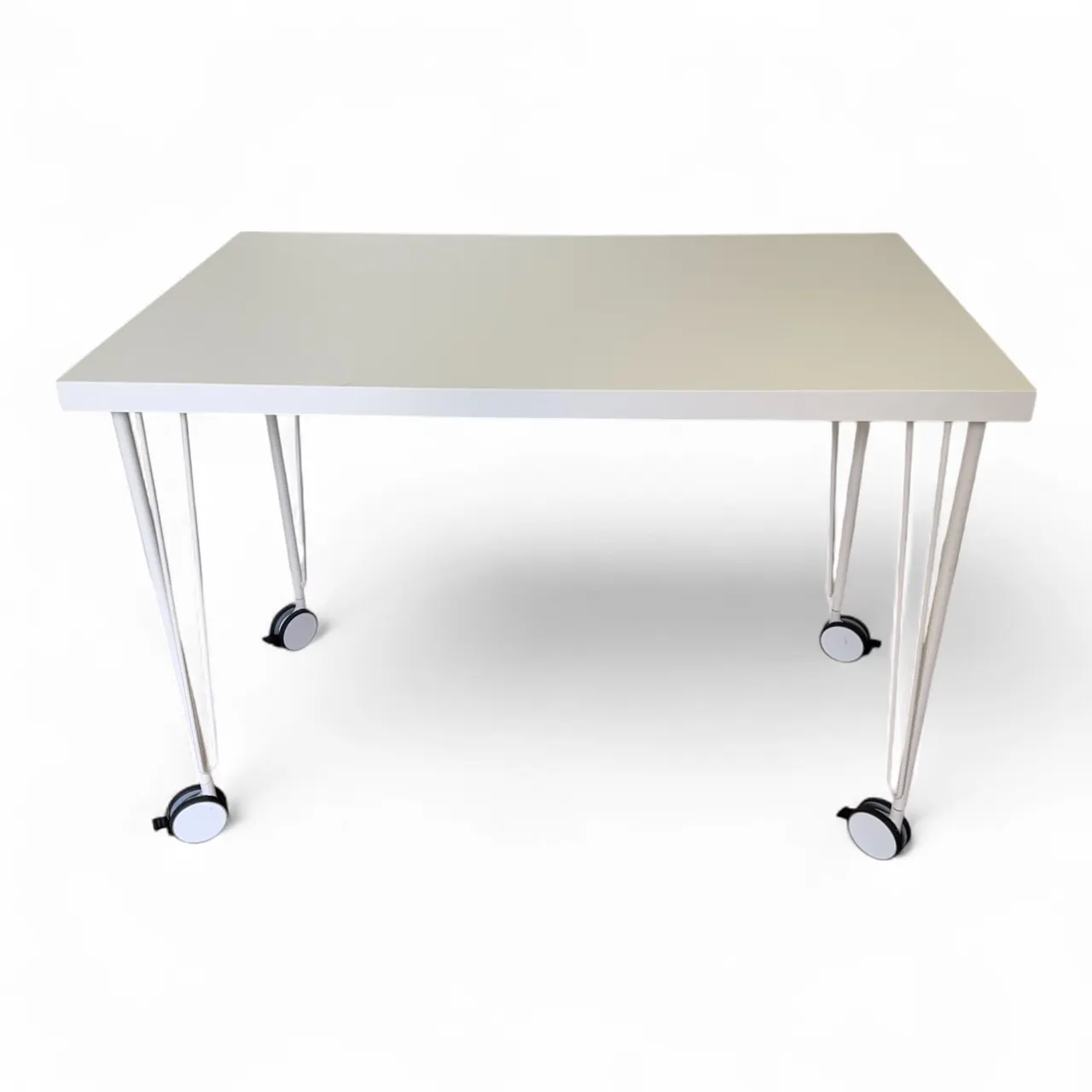 IKEA Linnmon Skrivebord på Hjul (Hvit)