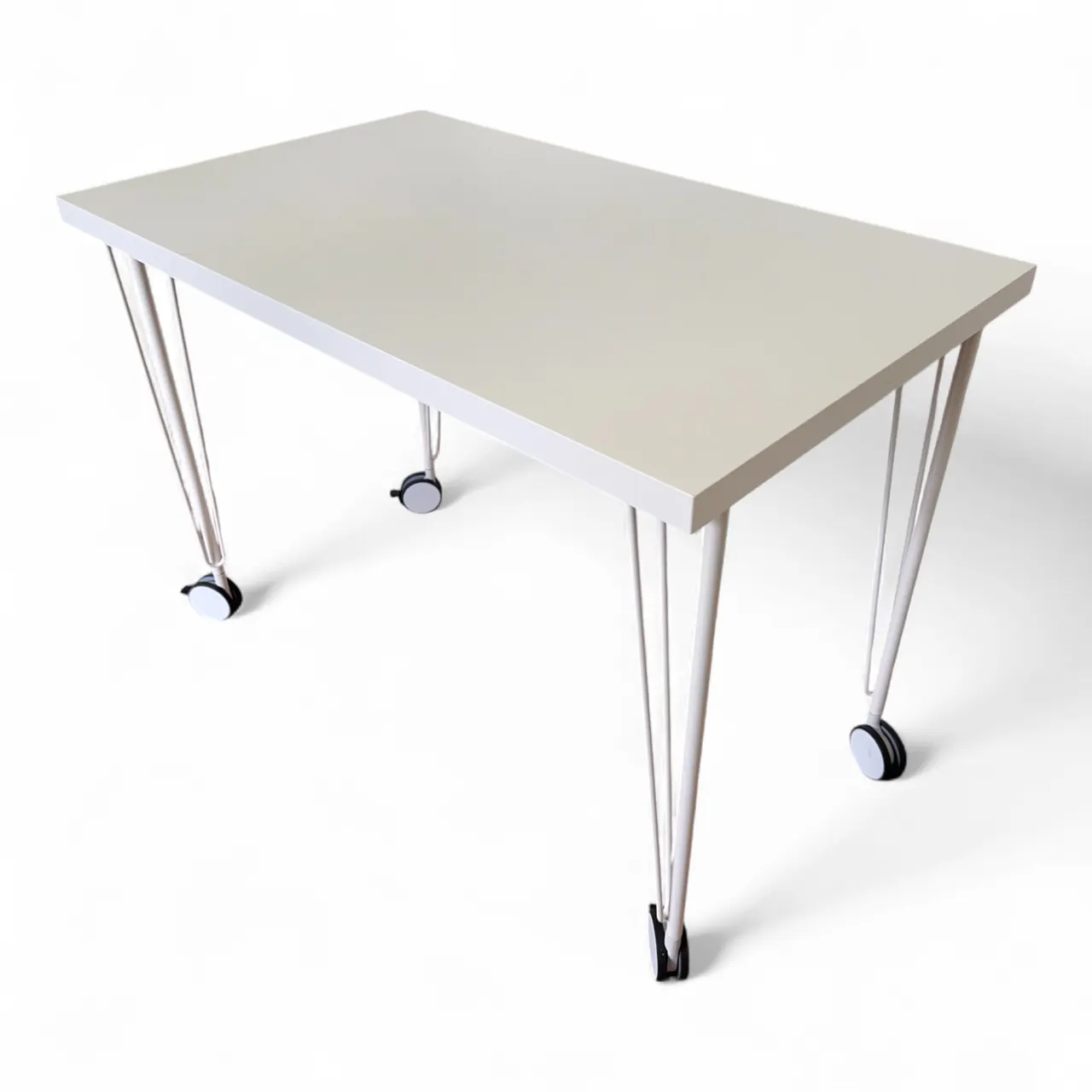 IKEA Linnmon Skrivebord på Hjul (Hvit)