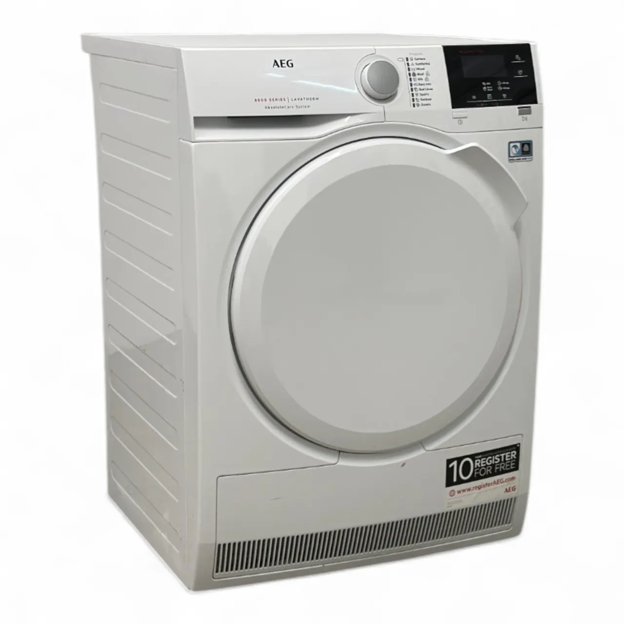Nyrenset Tørketrommel ProTex Plus Varmepumpe 8 kg Hvit