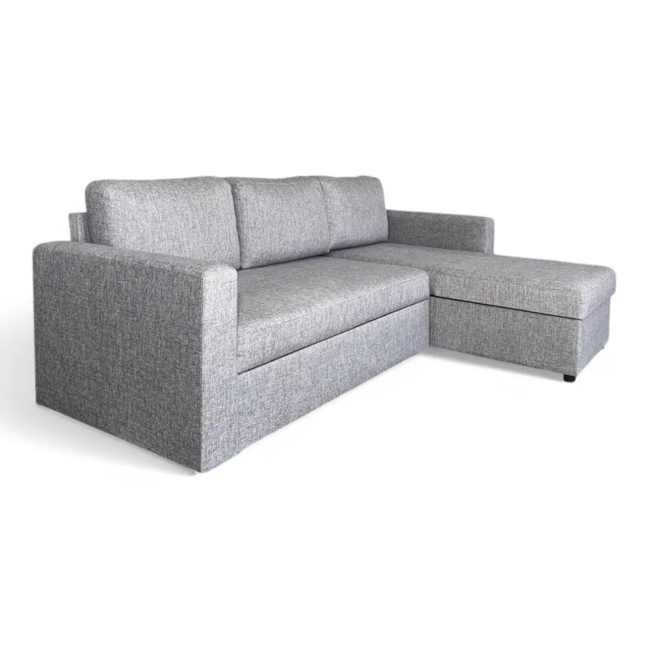 Nyrenset sovesofa med flyttbar sjeselong fra Gjenbruksgiganten