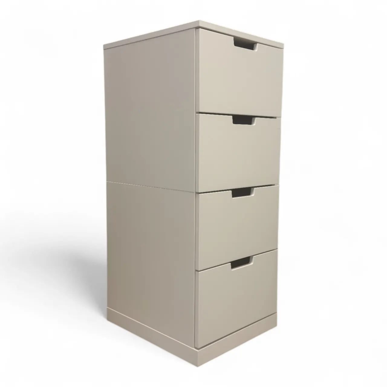 Nyrenset Hvit NORDLI Kommode med 4 skuffer