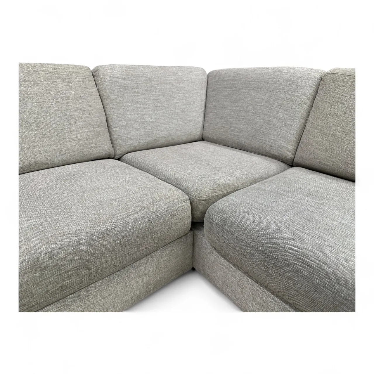 Nyrenset U-Sofa med Åpen Sjeselong Høyre og Venstre Beige