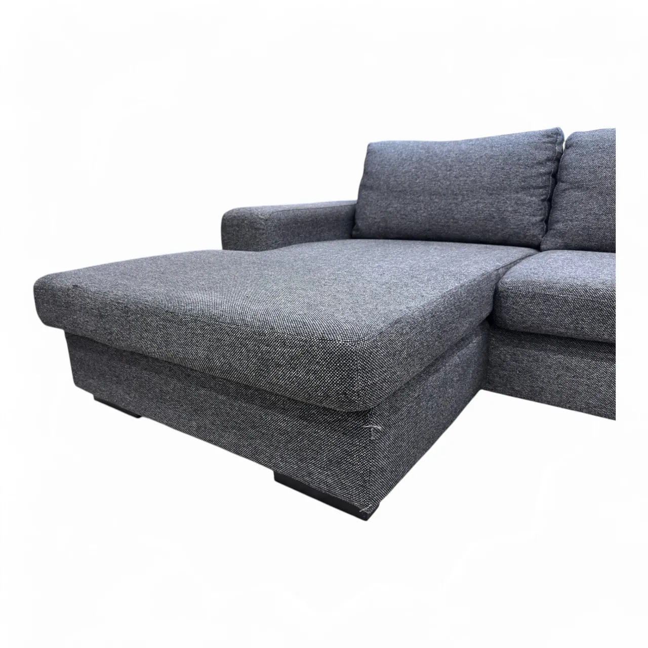 Nyrenset 3-Seter Sofa med Flyttbar Sjeselong Grå