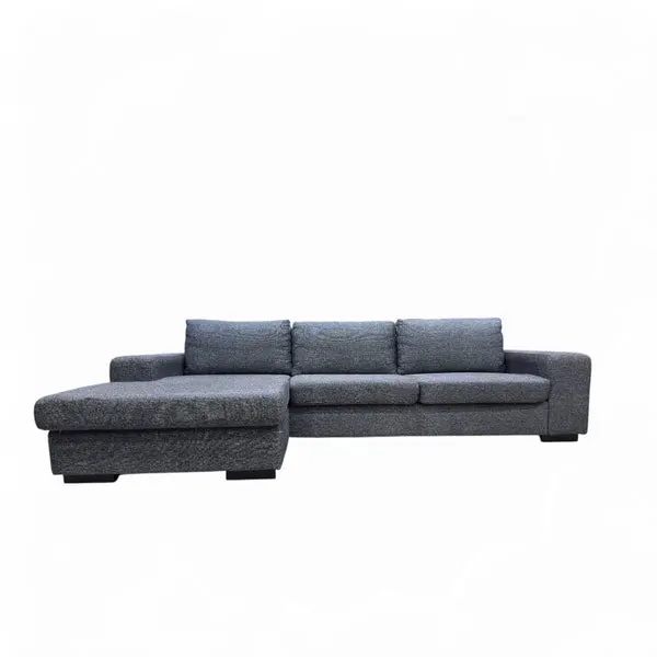 Nyrenset 3-Seter Sofa med Flyttbar Sjeselong Grå, bilde 5