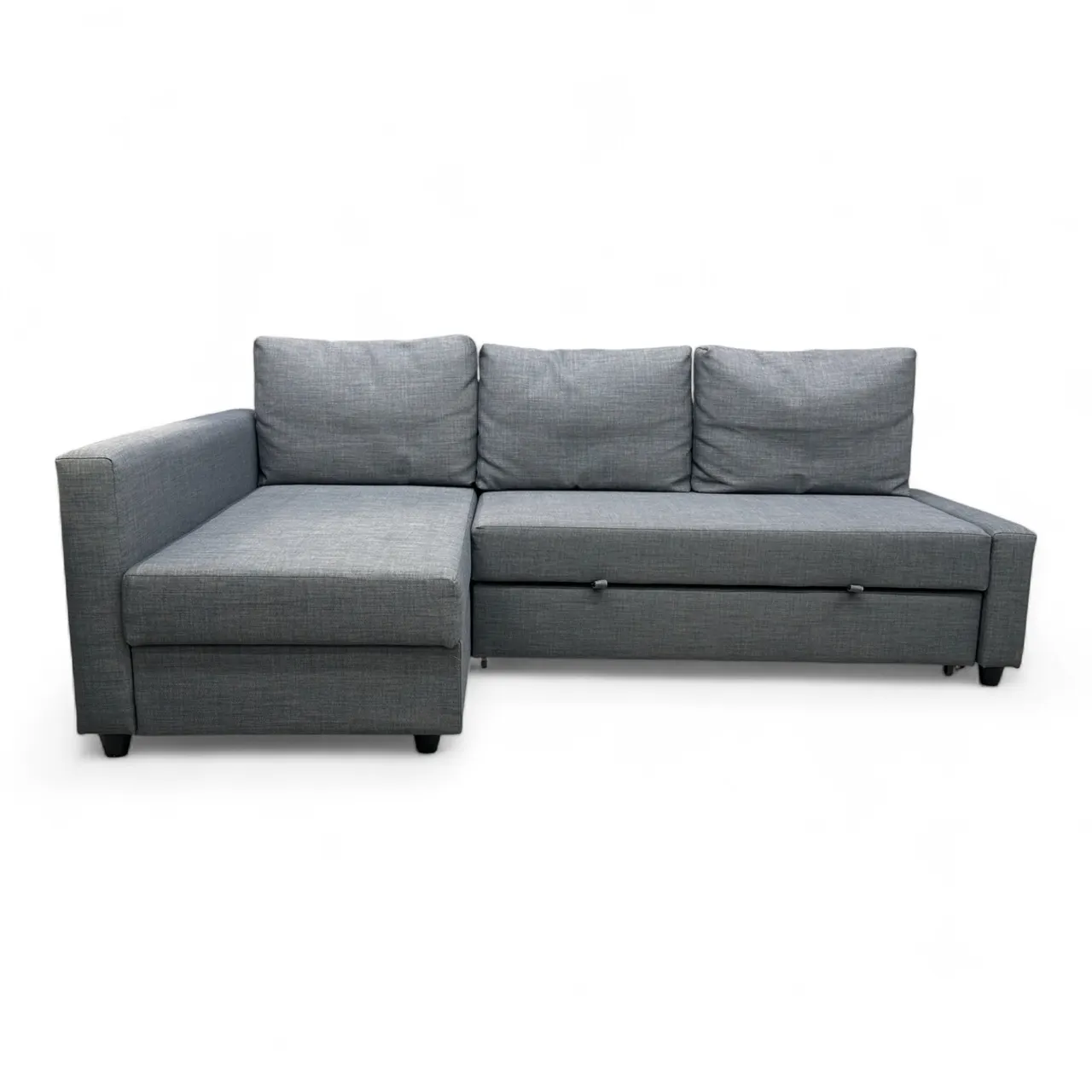 Nyrenset IKEA Friheten Sovesofa med Oppbevaring og Sjeselong Venstre Grå