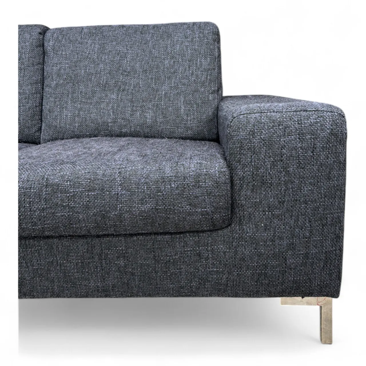 Nyrenset Hjørnesofa svart