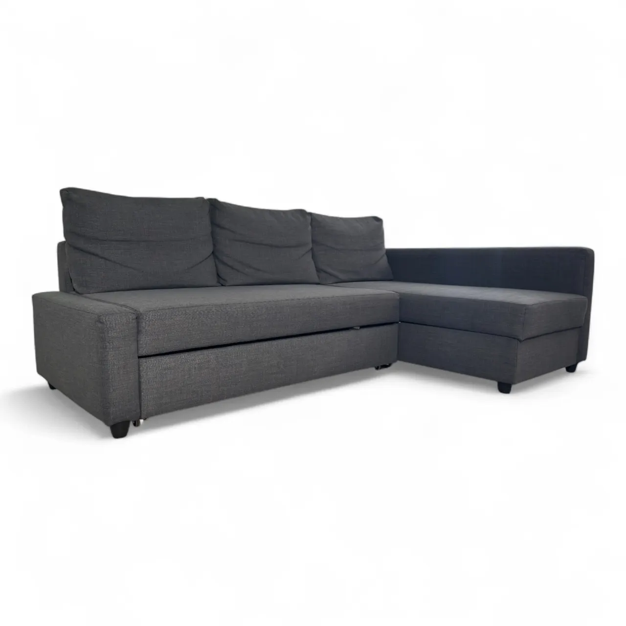Nyrenset Grå Sovesofa med Flyttbar Sjeselong IKEA FRIHETEN