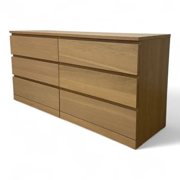 Nyrenset MALM kommode 6 Skuffer fra IKEA, bilde 2