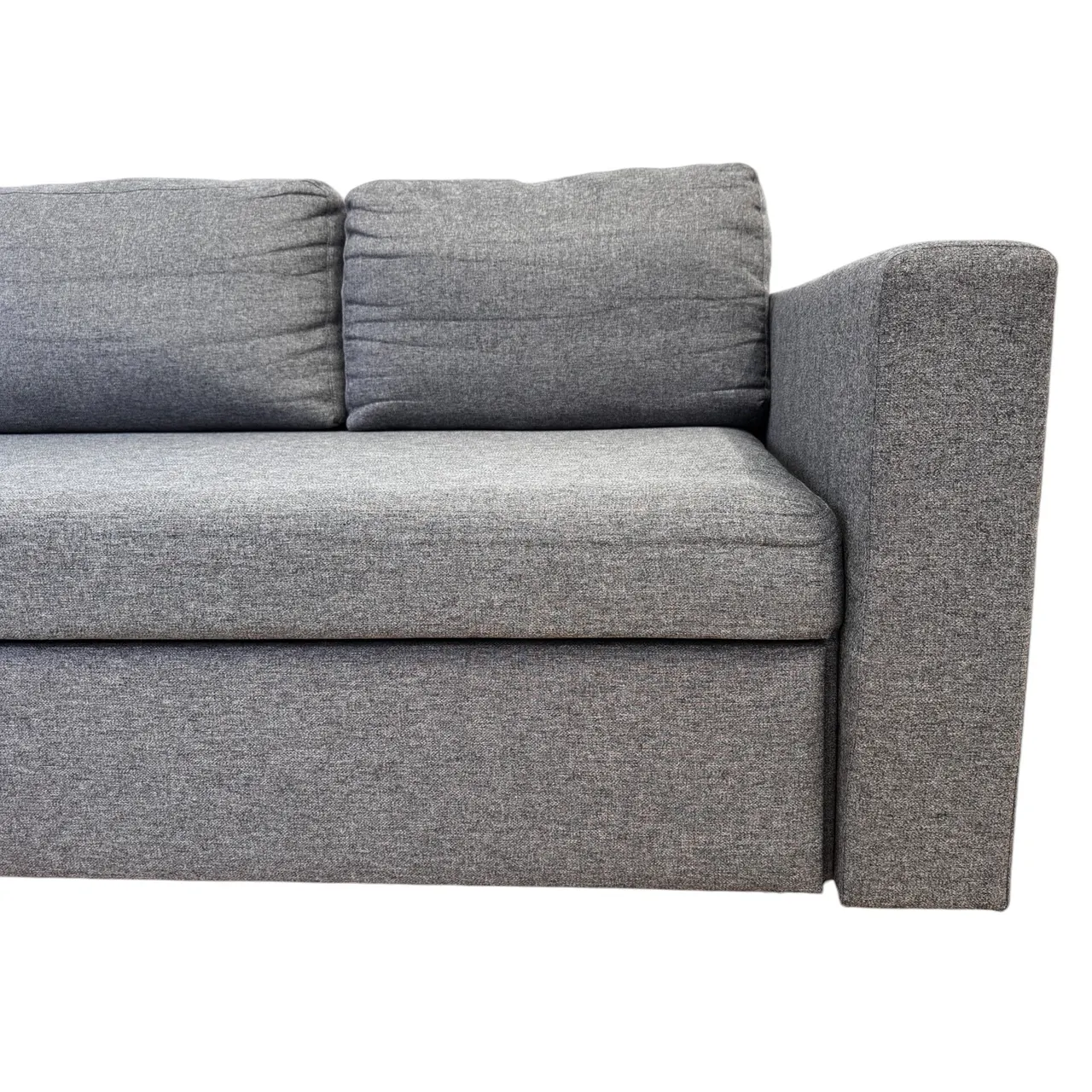 Nyrenset sovesofa med flyttbar sjeselong fra Gjenbruksgiganten