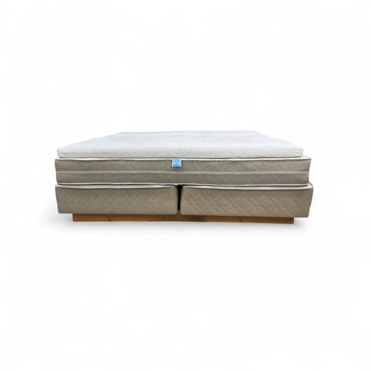 Nyrenset Jensen Diplomat V Kontinentalseng Beige/Hvit 180x200