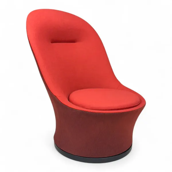 Nyrenset Lenestol i Ull Rød To-tonet, bilde 6