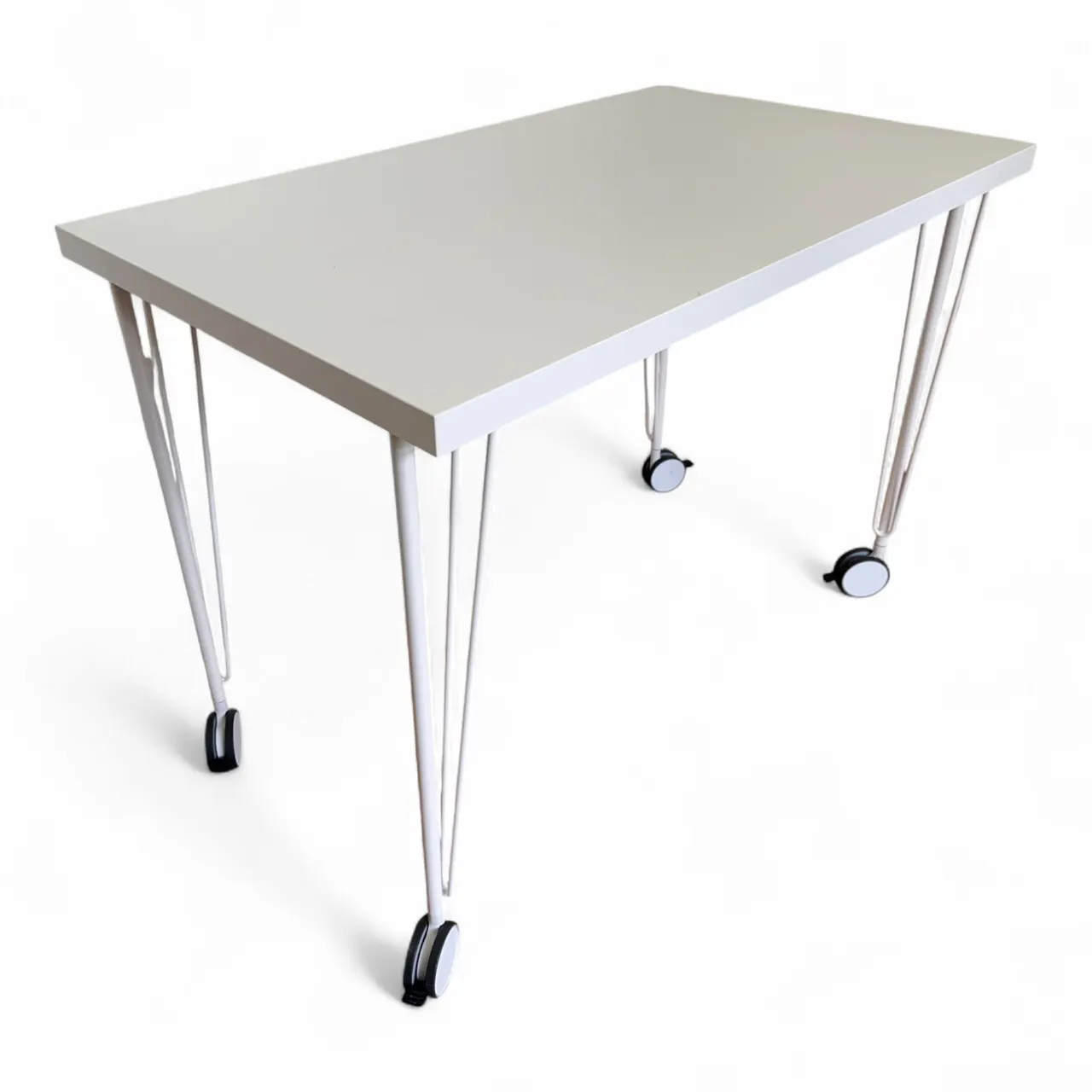 IKEA Linnmon Skrivebord på Hjul (Hvit)