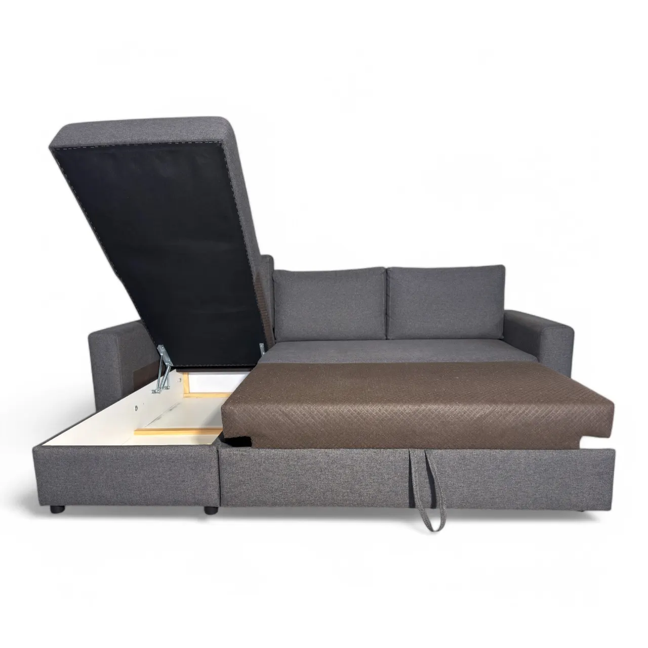 Nyrenset sovesofa med flyttbar sjeselong