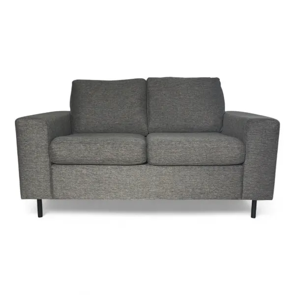Nyrenset 2-seter Sofa med Avtagbare Putetrekk Grå, bilde 2