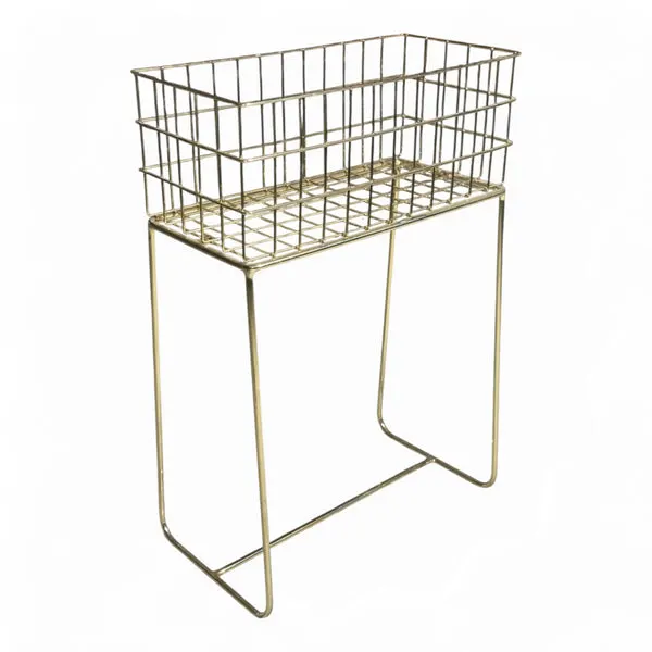 Bloomingville Plantekasse Metall Kurv Gull, bilde 2