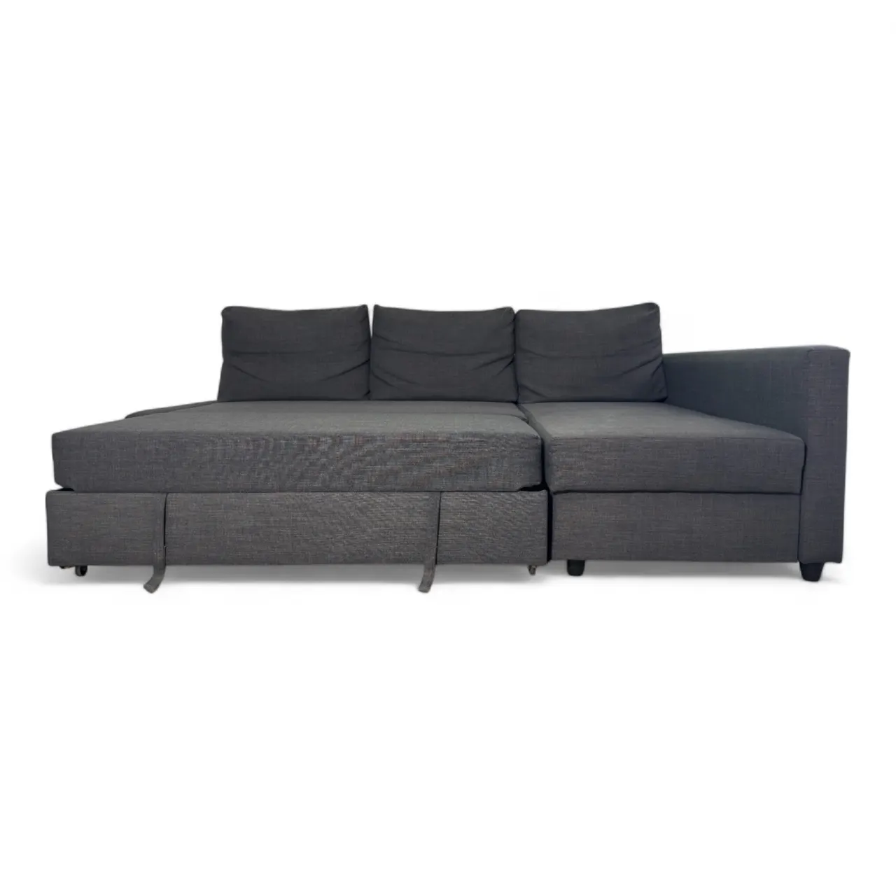 Nyrenset Grå Sovesofa med Flyttbar Sjeselong IKEA FRIHETEN