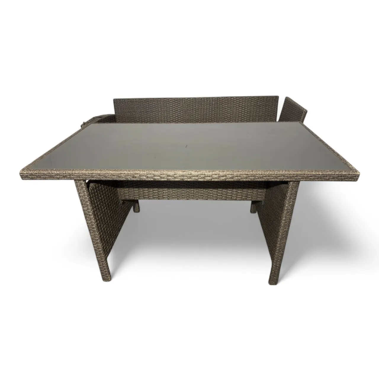 OUTLET - Halv hagesofa med bord