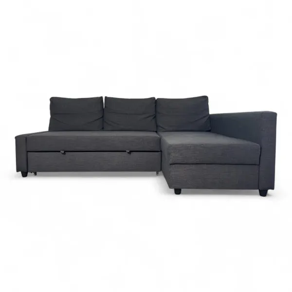 Nyrenset Grå Sovesofa med Flyttbar Sjeselong IKEA FRIHETEN, bilde 2