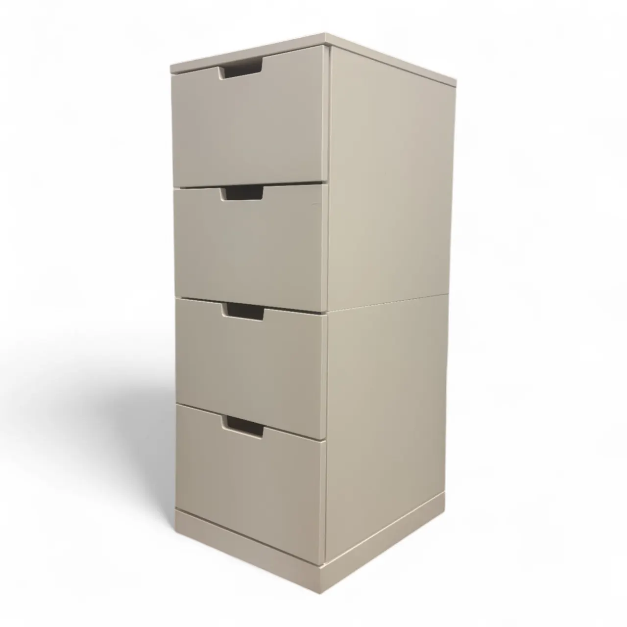 Nyrenset Hvit NORDLI Kommode med 4 skuffer