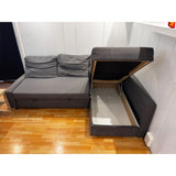 Sovesofa Ikea Friheten med Oppbevaring Vendbar Grå 230cm