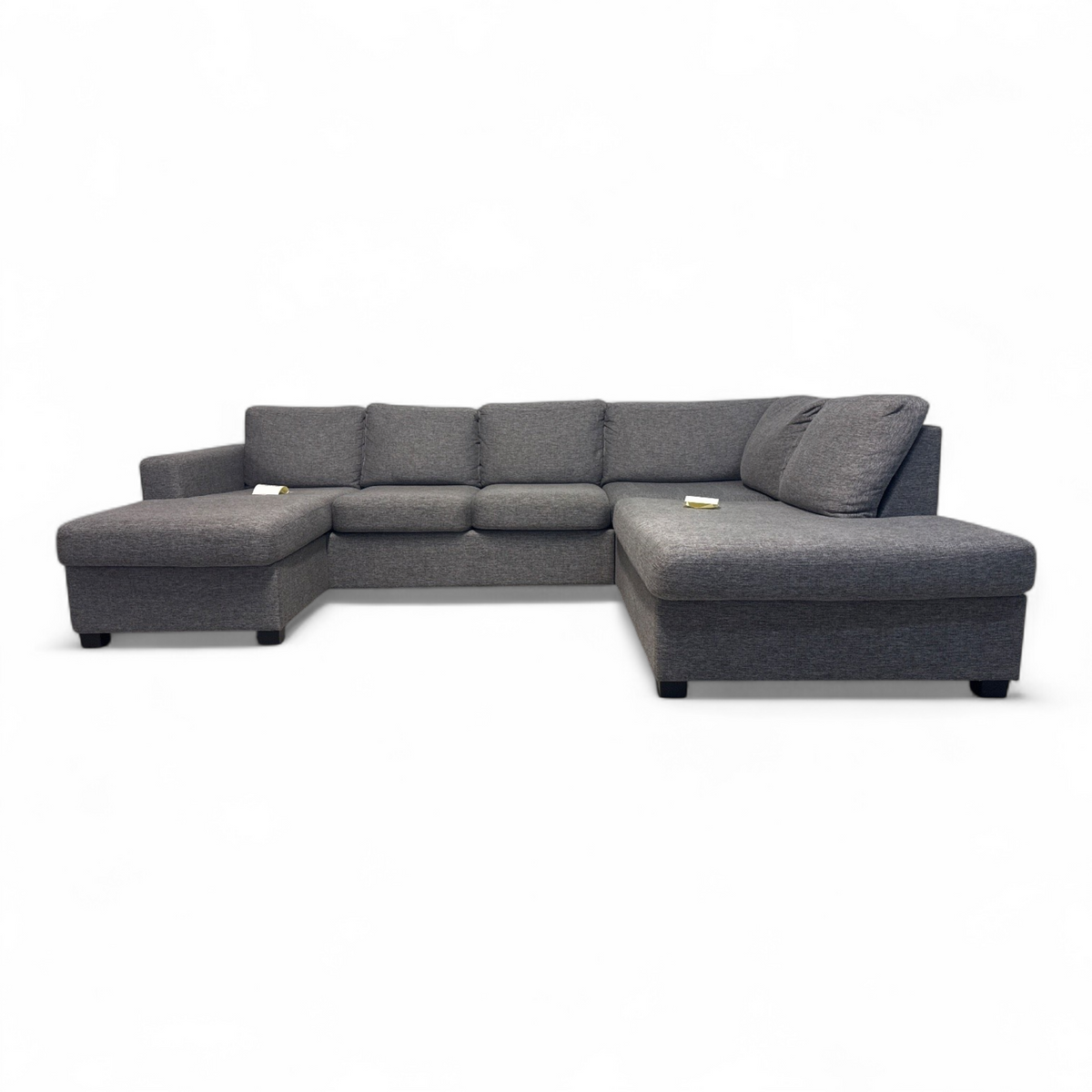 Nyrenset A-møbler Oslo Stoff U-Sofa i Grå Farge