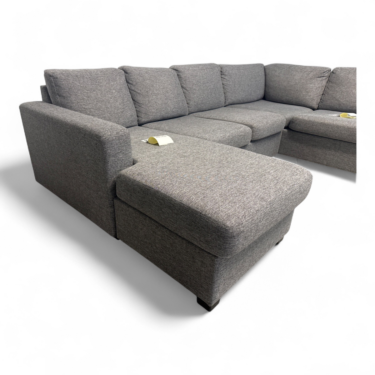 Nyrenset A-møbler Oslo Stoff U-Sofa i Grå Farge