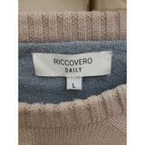 Genser Herre RICCOVERO Bomull Cashmere Beige Str. L