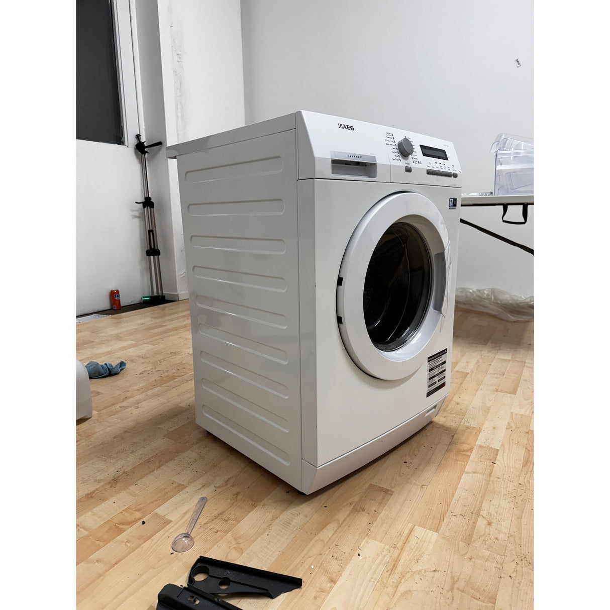 Frontmatet vaskemaskin AEG 8kg Energiklasse A+++ hvit