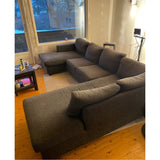 Nyrenset Pent brukt Boston Hjørnesofa - Skeidar, Grå