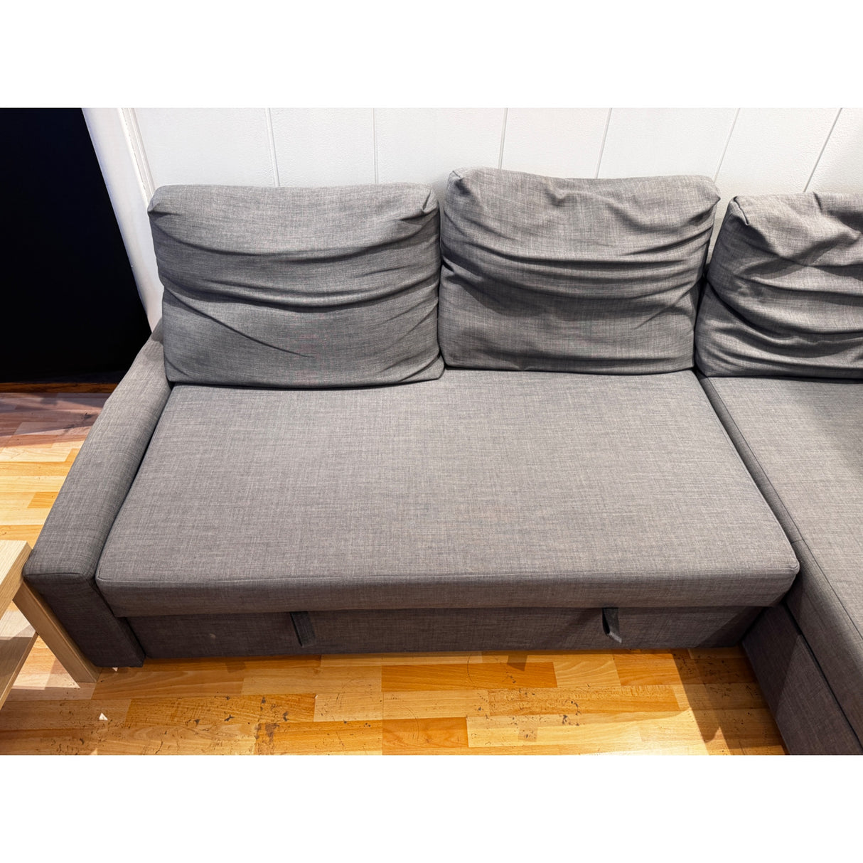 Sovesofa Ikea Friheten med Oppbevaring Vendbar Grå 230cm