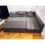 Sovesofa Ikea Friheten med Oppbevaring Vendbar Grå 230cm