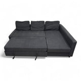 Nyrenset blå Friheten sovesofa med sjeselong fra IKEA