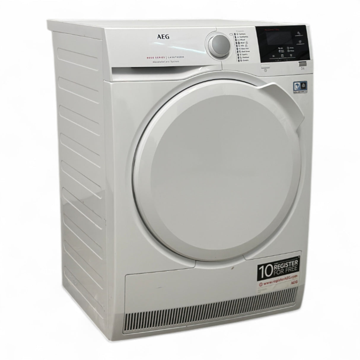 Nyrenset Tørketrommel ProTex Plus Varmepumpe 8 kg Hvit