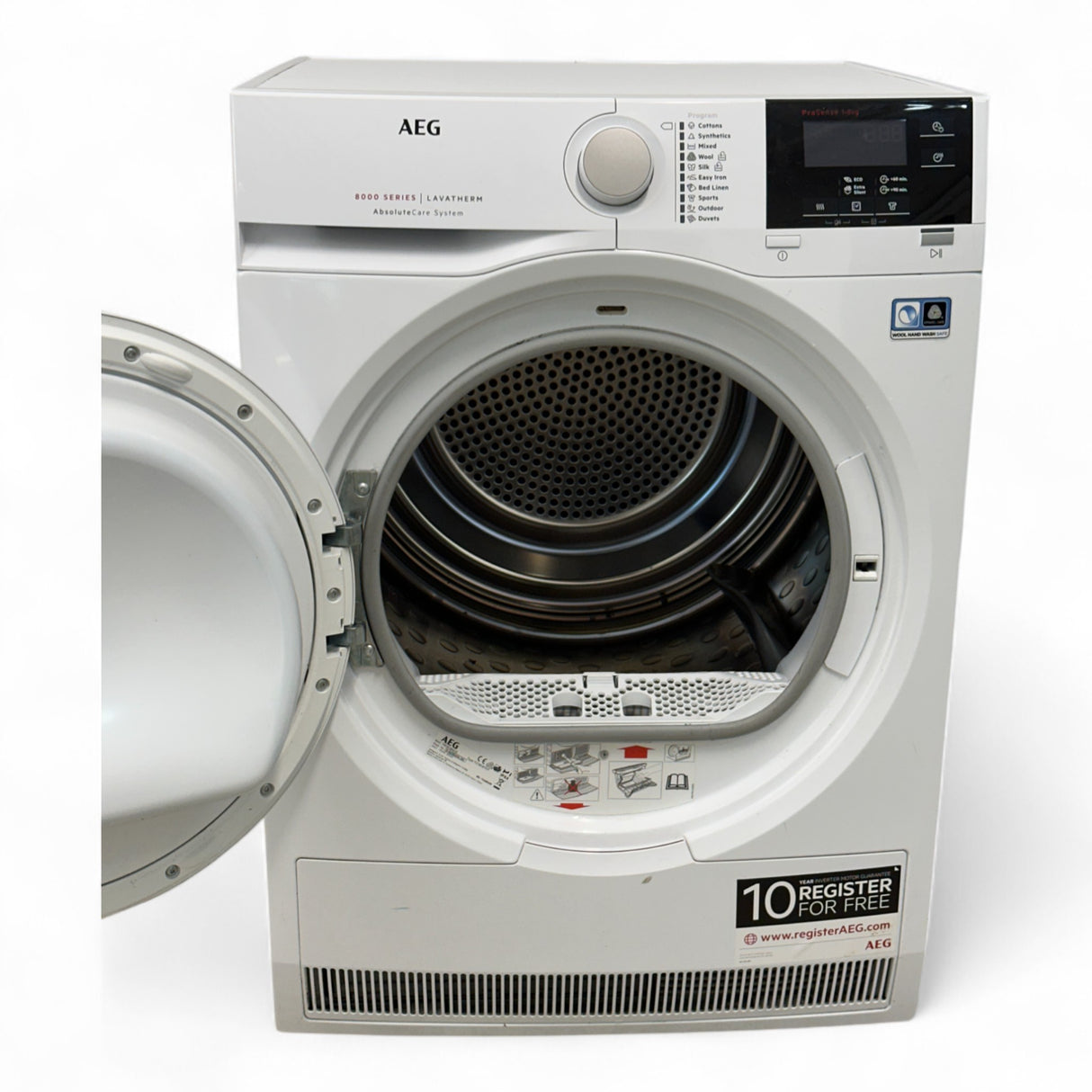 Nyrenset Tørketrommel ProTex Plus Varmepumpe 8 kg Hvit