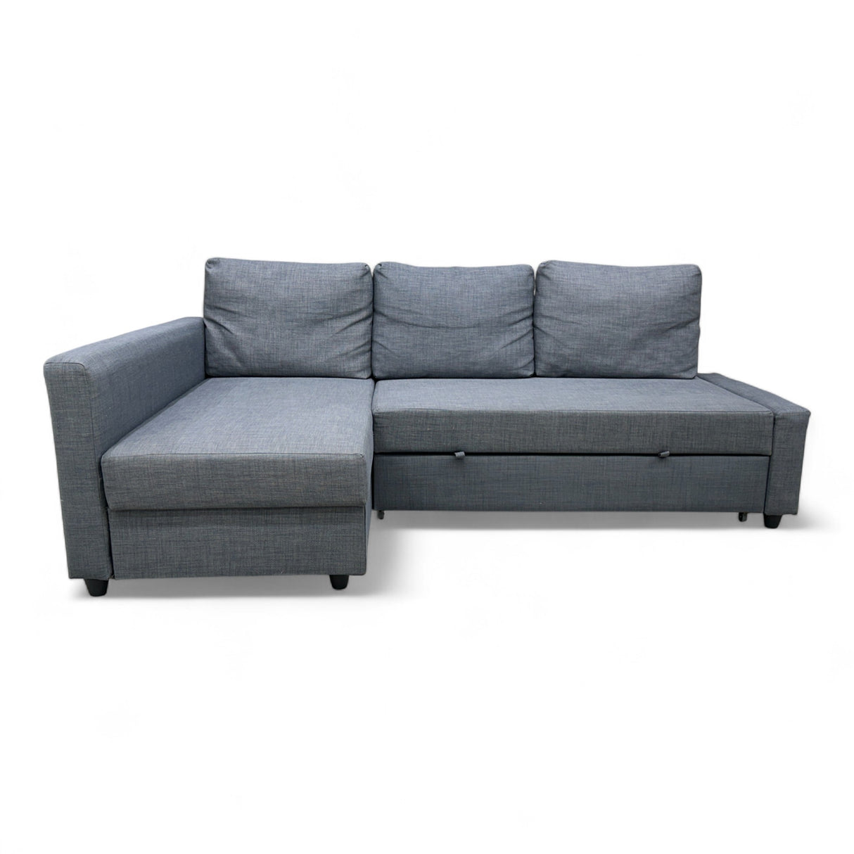 Nyrenset Sovesofa med Oppbevaring og Sjeselong Venstre Grå Vendbar