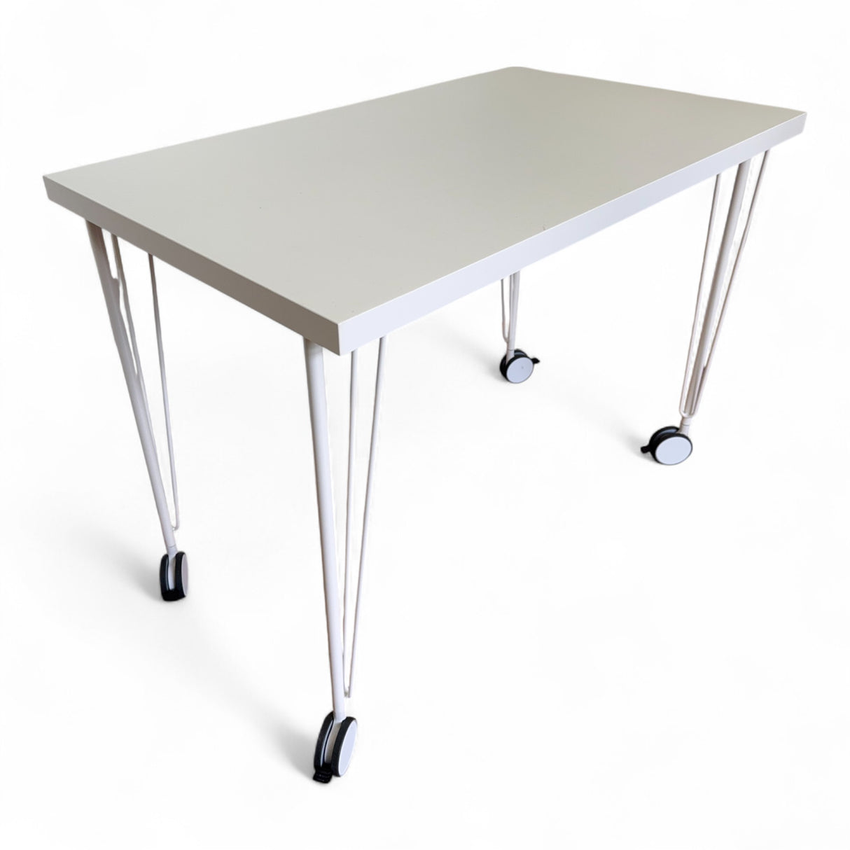 IKEA Linnmon Skrivebord på Hjul (Hvit)
