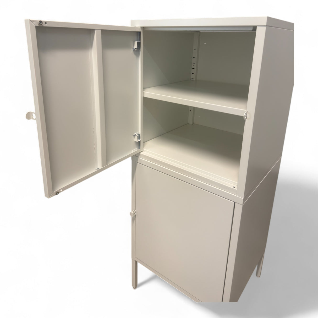 Nyrenset Hvit Låsbart Skap IKEA Hallan