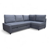 Nyrenset Sovesofa med oppbevaring og sjeselong høyre grå IKEA Friheten