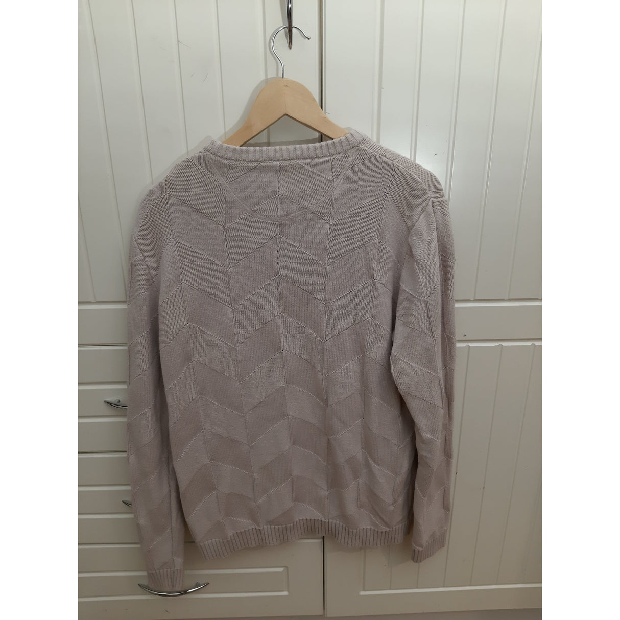 Genser Herre RICCOVERO Bomull Cashmere Beige Str. L