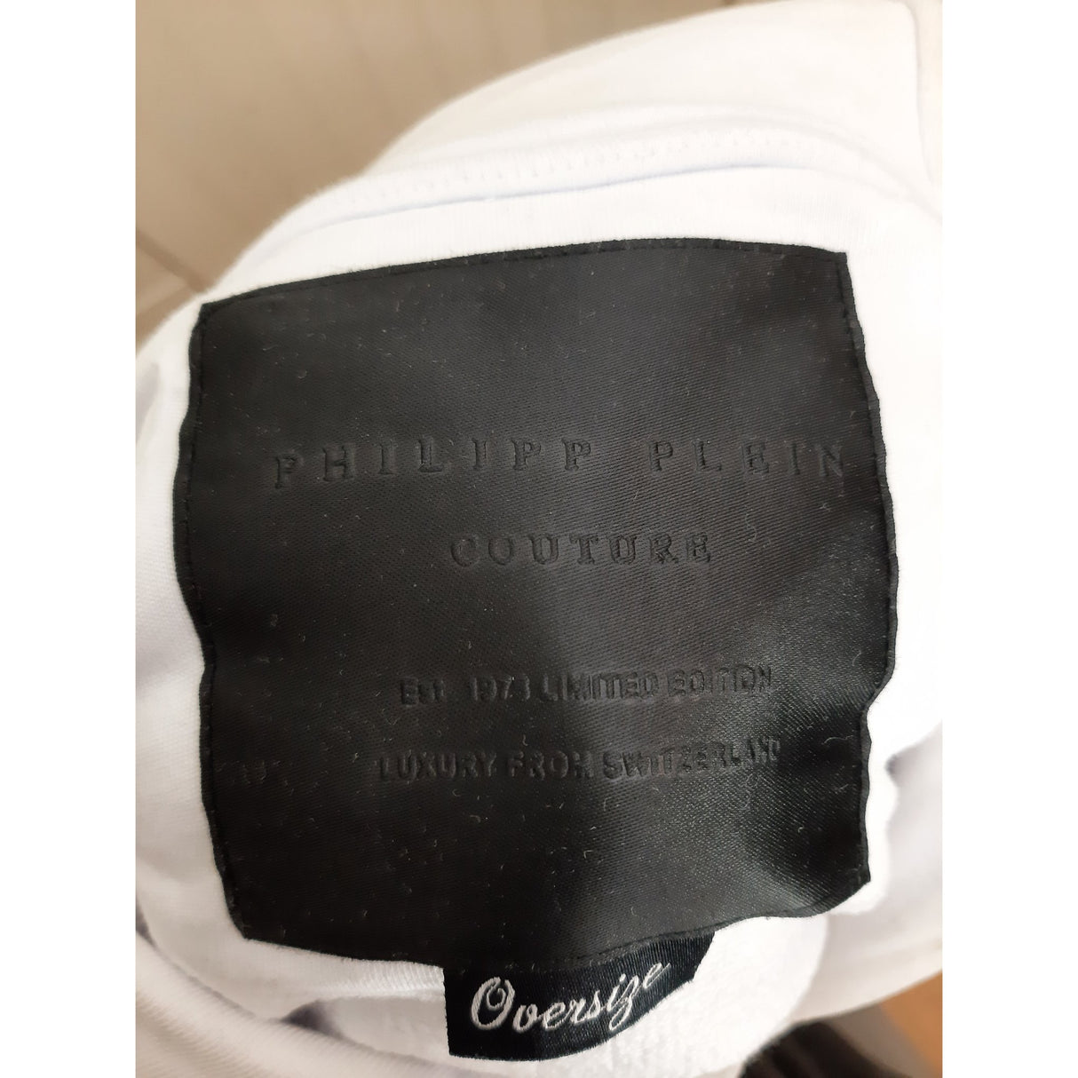 Hoodie PHILIPP PLEIN Bomull Hvit Str. M