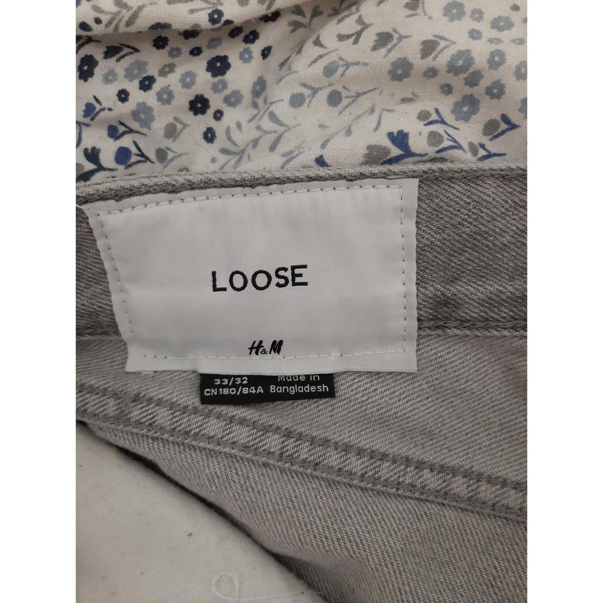 Bukser Herre H&M Grå Str. 33/32 Som Ny